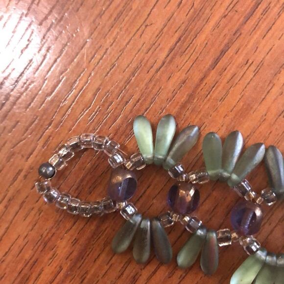 Gorgeous handmade glass bead bracelet. - Picture 7 of 8